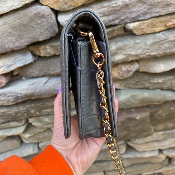 Bebe Leona Croco Crossbody Bag - Picture 2 of 9